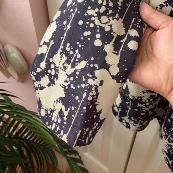 NWT Suede Paint Splatter Blazer - Picture 8 of 12